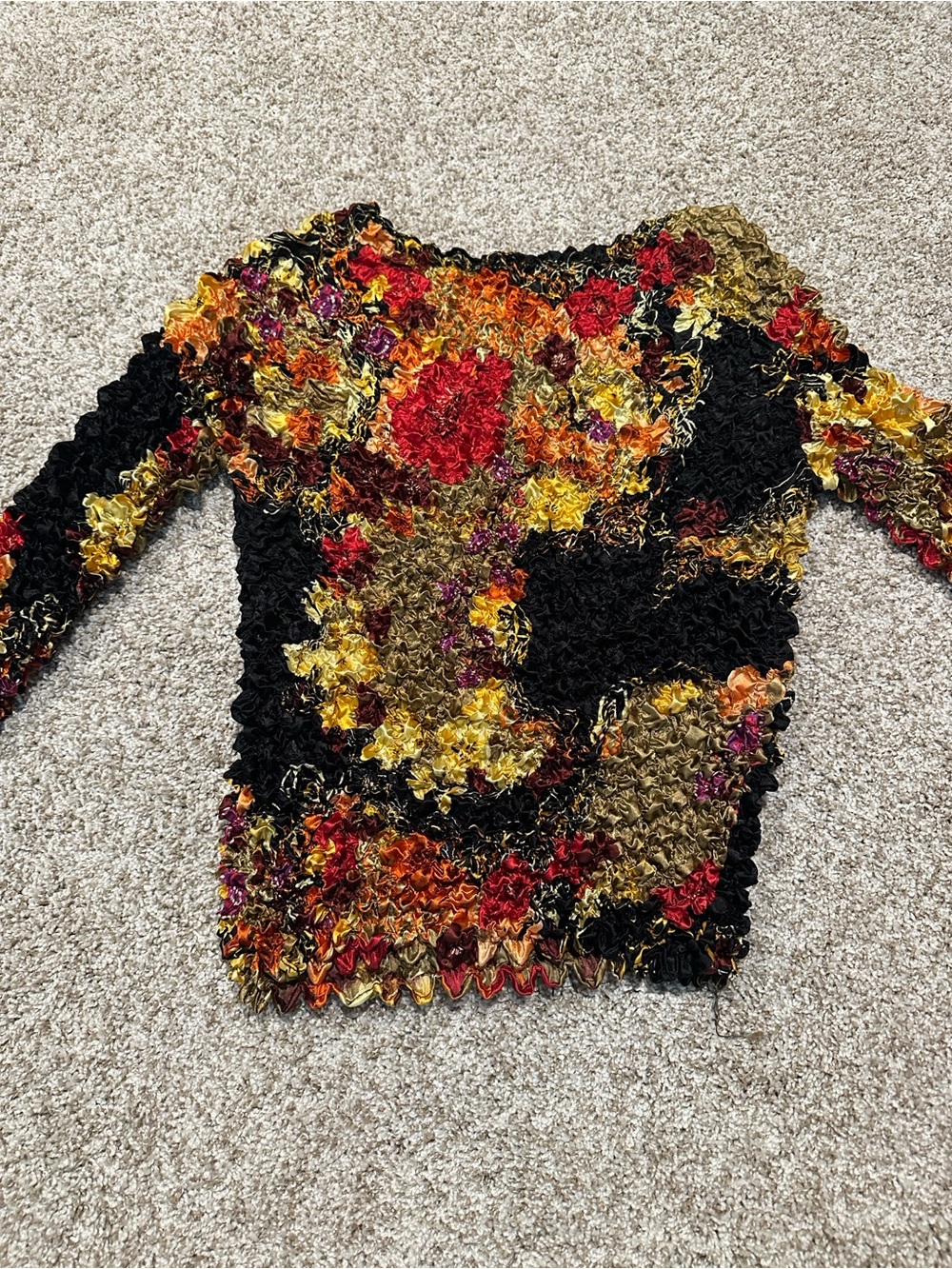 Magic Scarf one size fits everybody blouse— Autumn Floral Mix